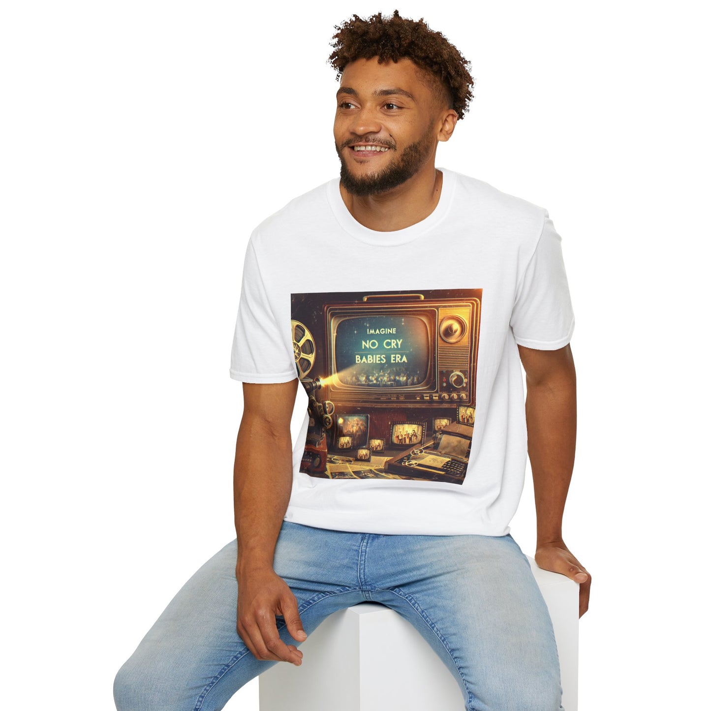 Vintage TV No Cry Babies Era Unisex T-Shirt